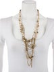 Chanel Pearl, Faux Pearl & Crystal CC Multistrand Necklace