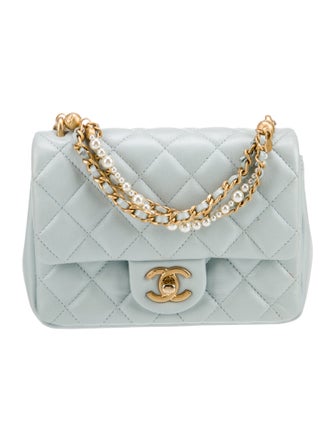 Chanel 2024 Pearl Twist Mini Square Flap Bag