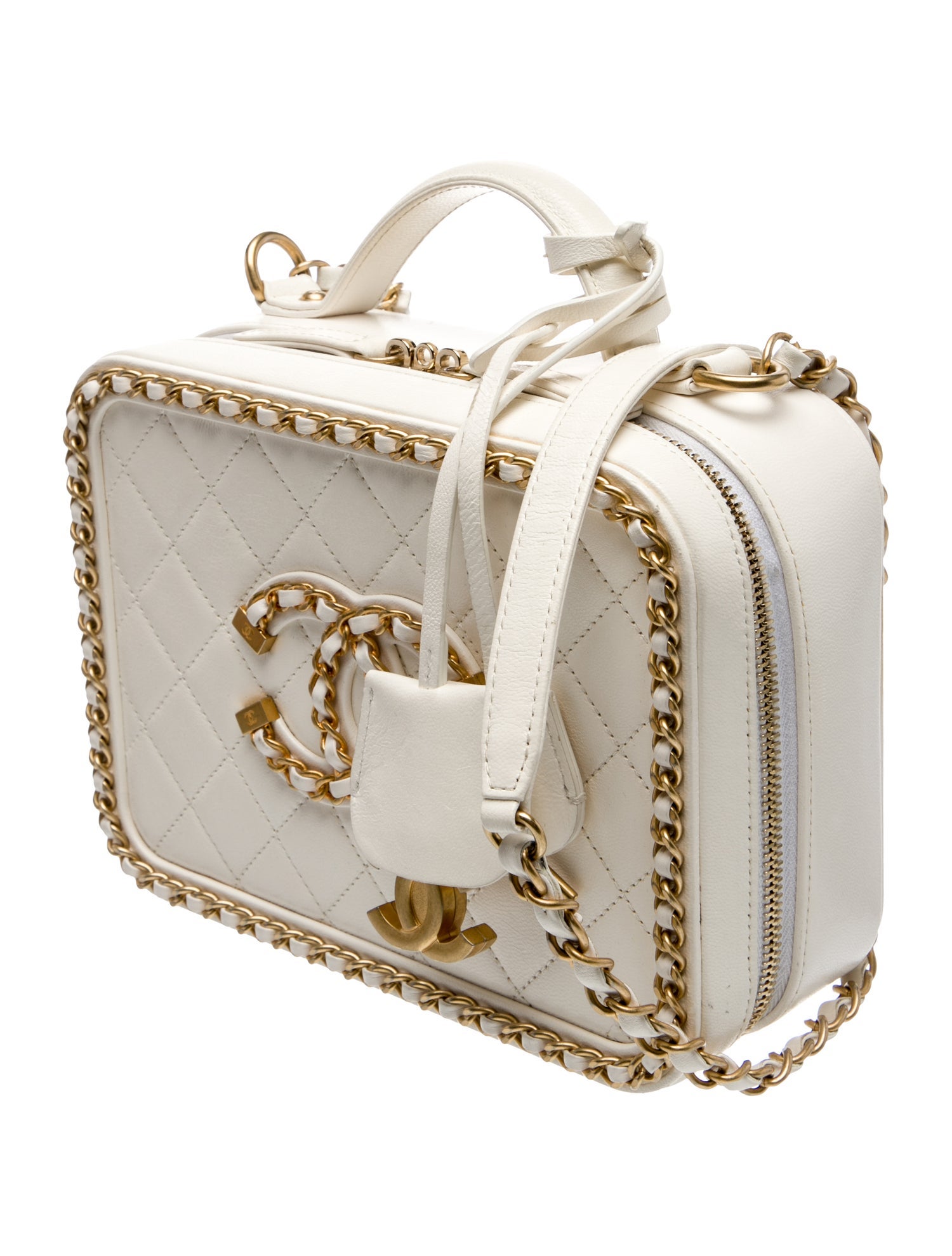 Chanel Medium Chain Around Filigree Vanity