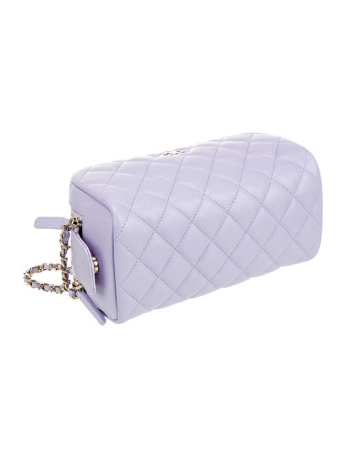 Chanel Caviar Quilted Cosmetic Pouch on Chain