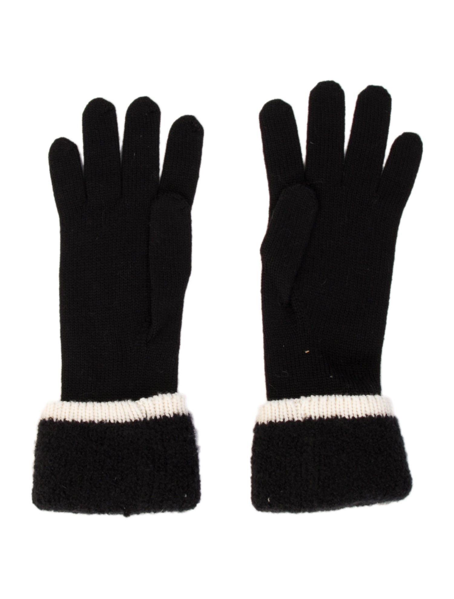 Chanel Interlocking CC Cashmere Gloves