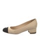 Chanel Interlocking CC Logo Nubuck Pumps