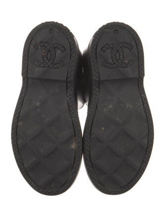 Chanel Interlocking CC Logo Rubber Rain Boots