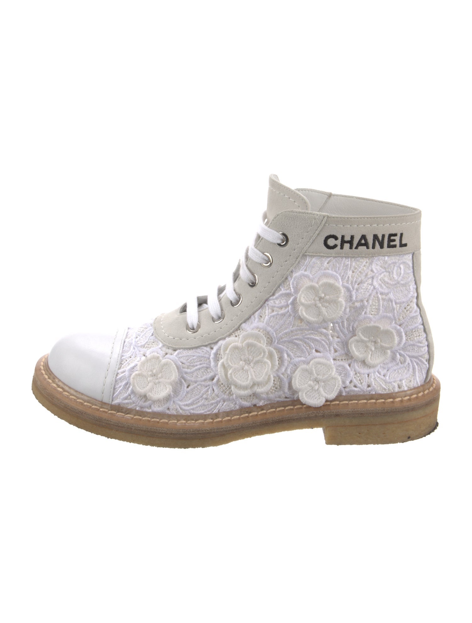 Chanel 2019 Camellia Accent Sneakers