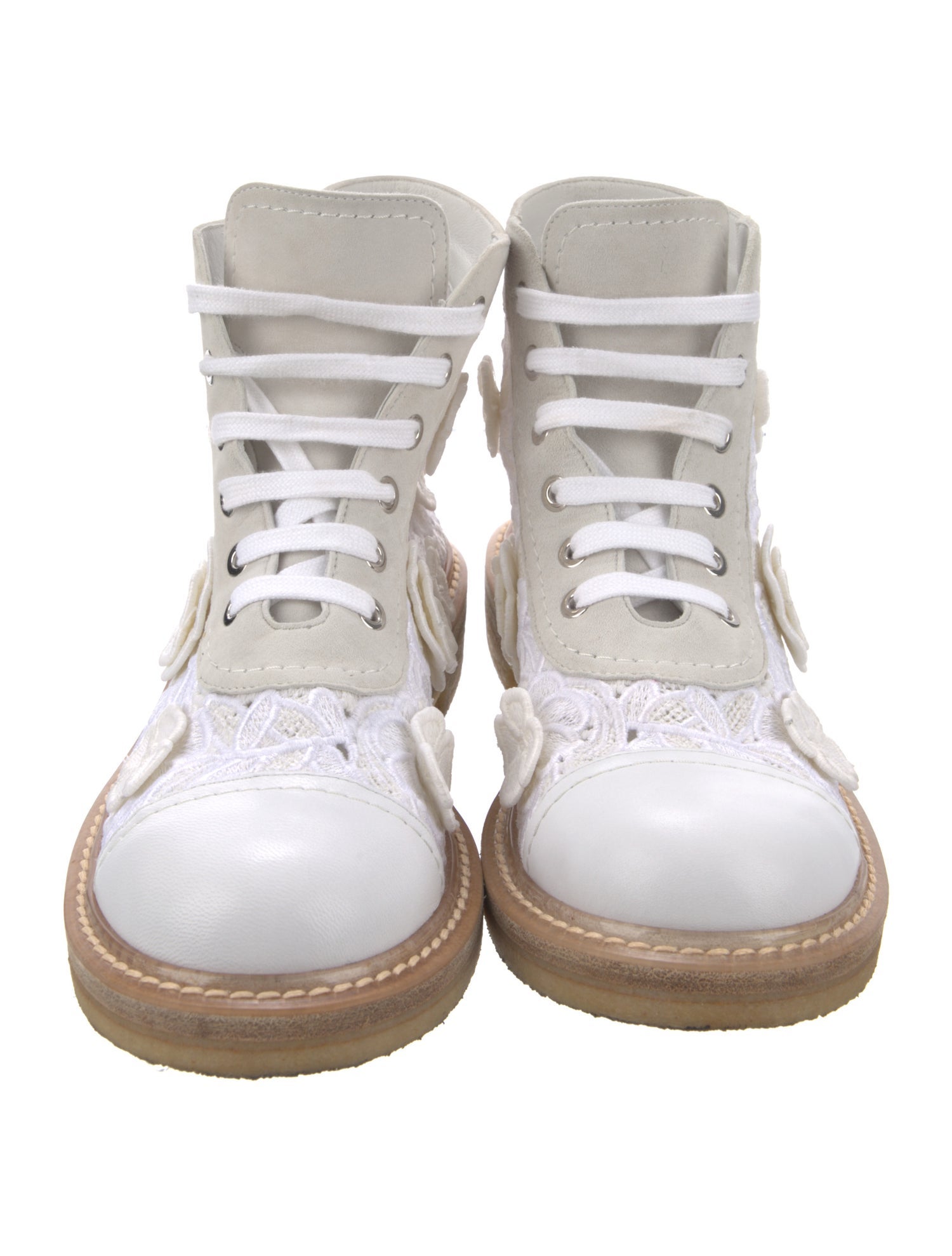 Chanel 2019 Camellia Accent Sneakers