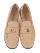 Chanel Interlocking CC Logo Leather Loafers