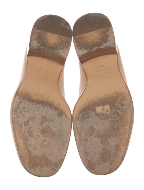 Chanel Interlocking CC Logo Leather Loafers