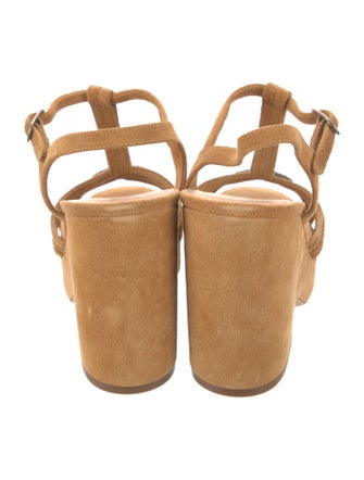 Chanel 2012 Interlocking CC Logo T-Strap Sandals