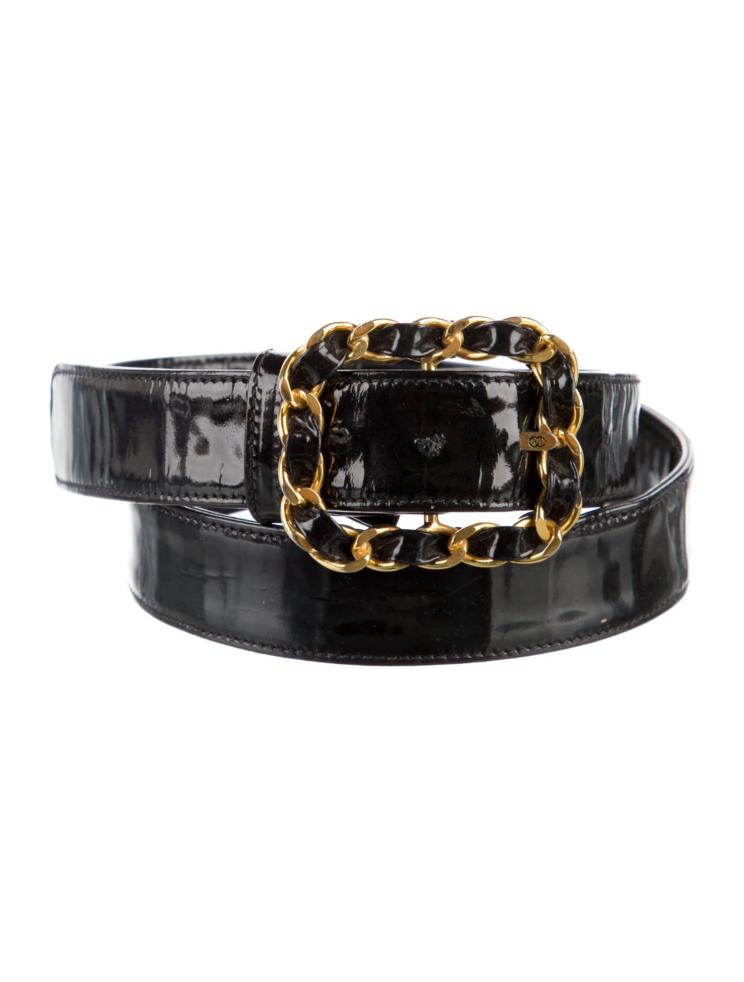 Chanel Vintage Chain-Link Accent Belt