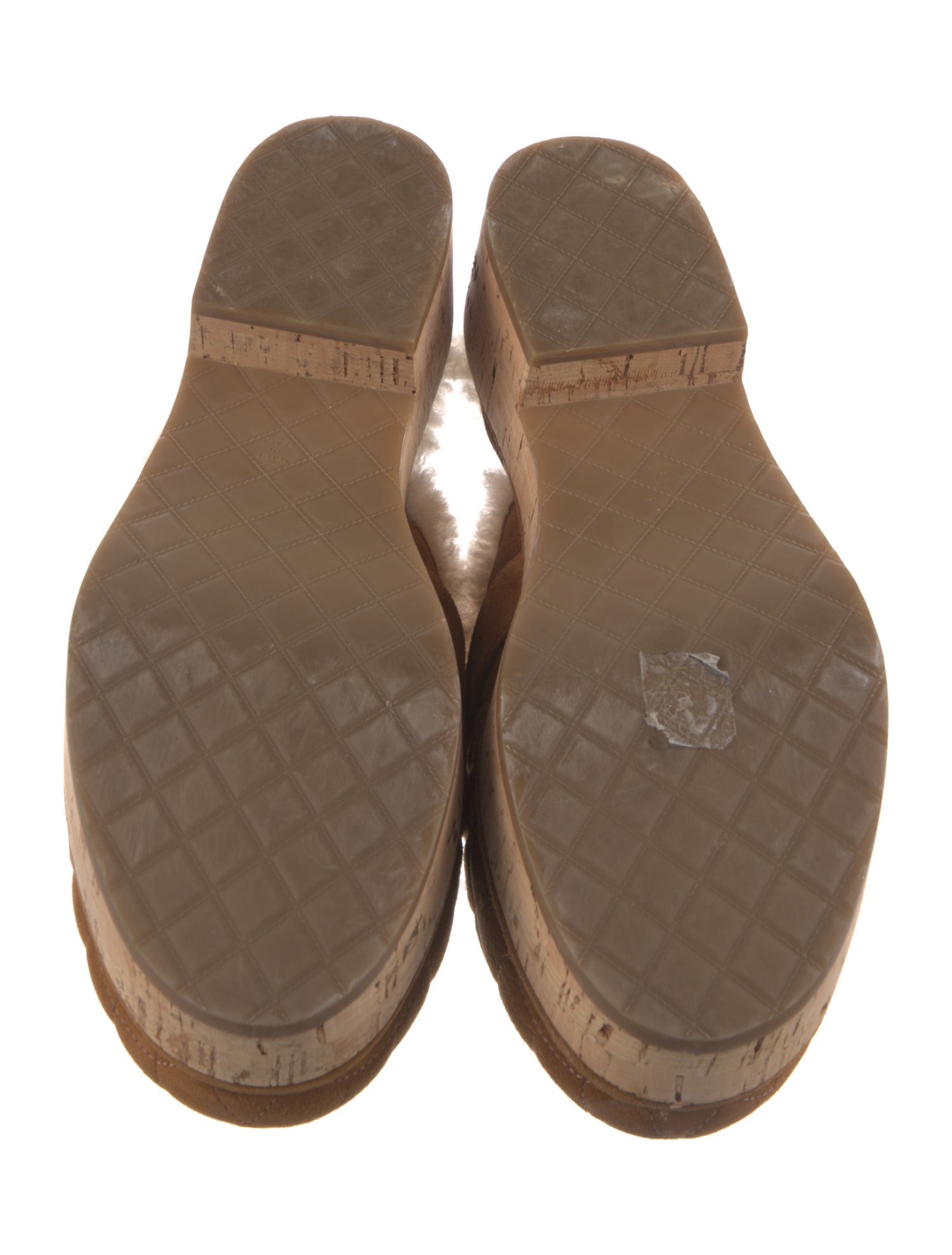 Chanel Interlocking CC Logo Suede Mules