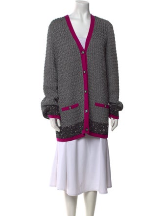 Chanel 2021 Colorblock Pattern Sweater