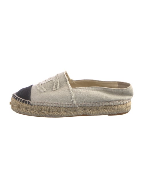 Chanel Interlocking CC Logo Canvas Espadrilles