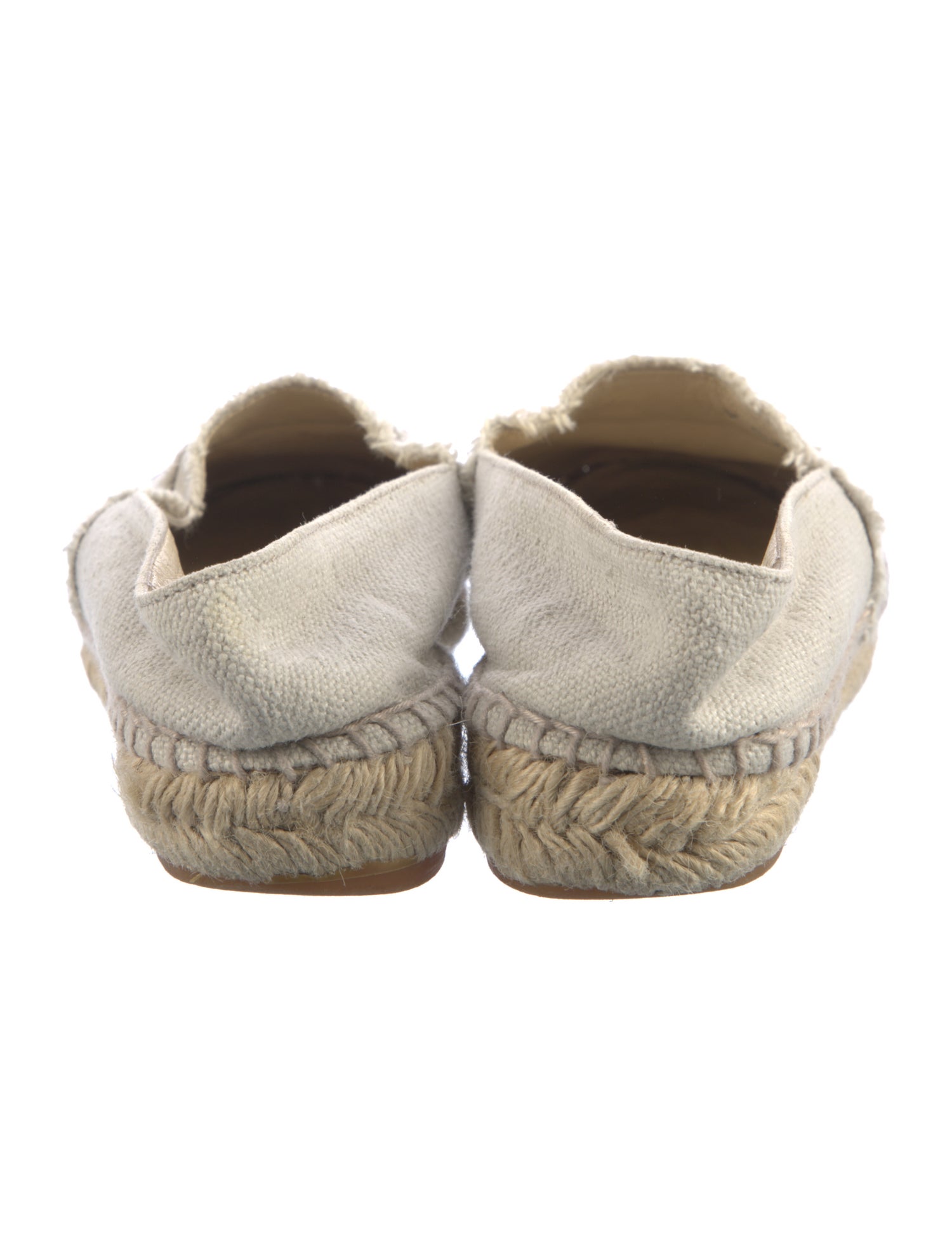Chanel Interlocking CC Logo Canvas Espadrilles