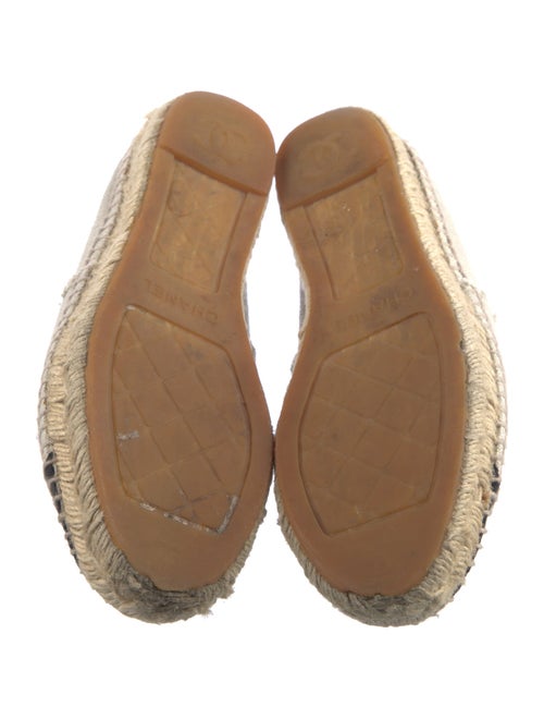 Chanel Interlocking CC Logo Canvas Espadrilles