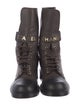Chanel 2021 Interlocking CC Logo Combat Boots
