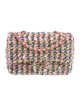 Chanel 2025 Sequin Mini Rectangular Flap Bag