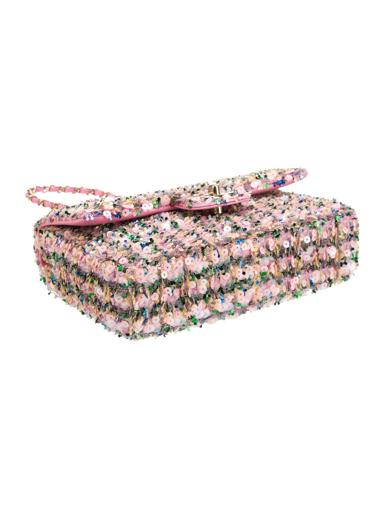 Chanel 2025 Sequin Mini Rectangular Flap Bag