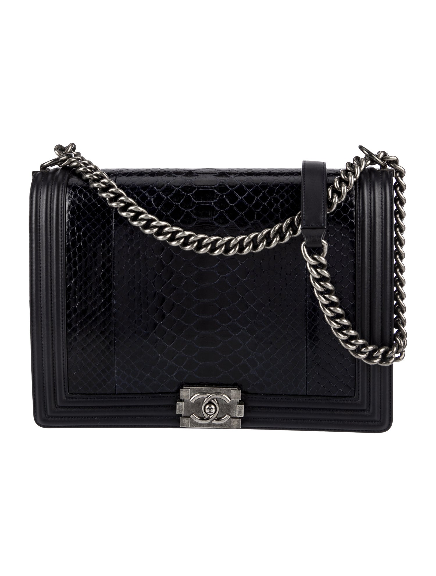 Chanel XL Python Boy Bag