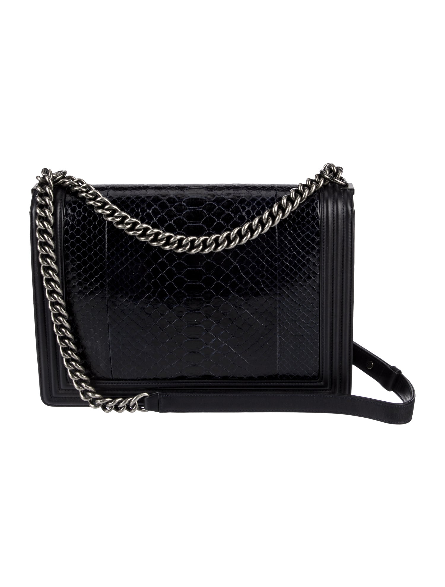 Chanel XL Python Boy Bag