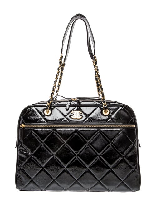 Chanel 2025 Large Métiers d’art Patent Travel Bowling Bag
