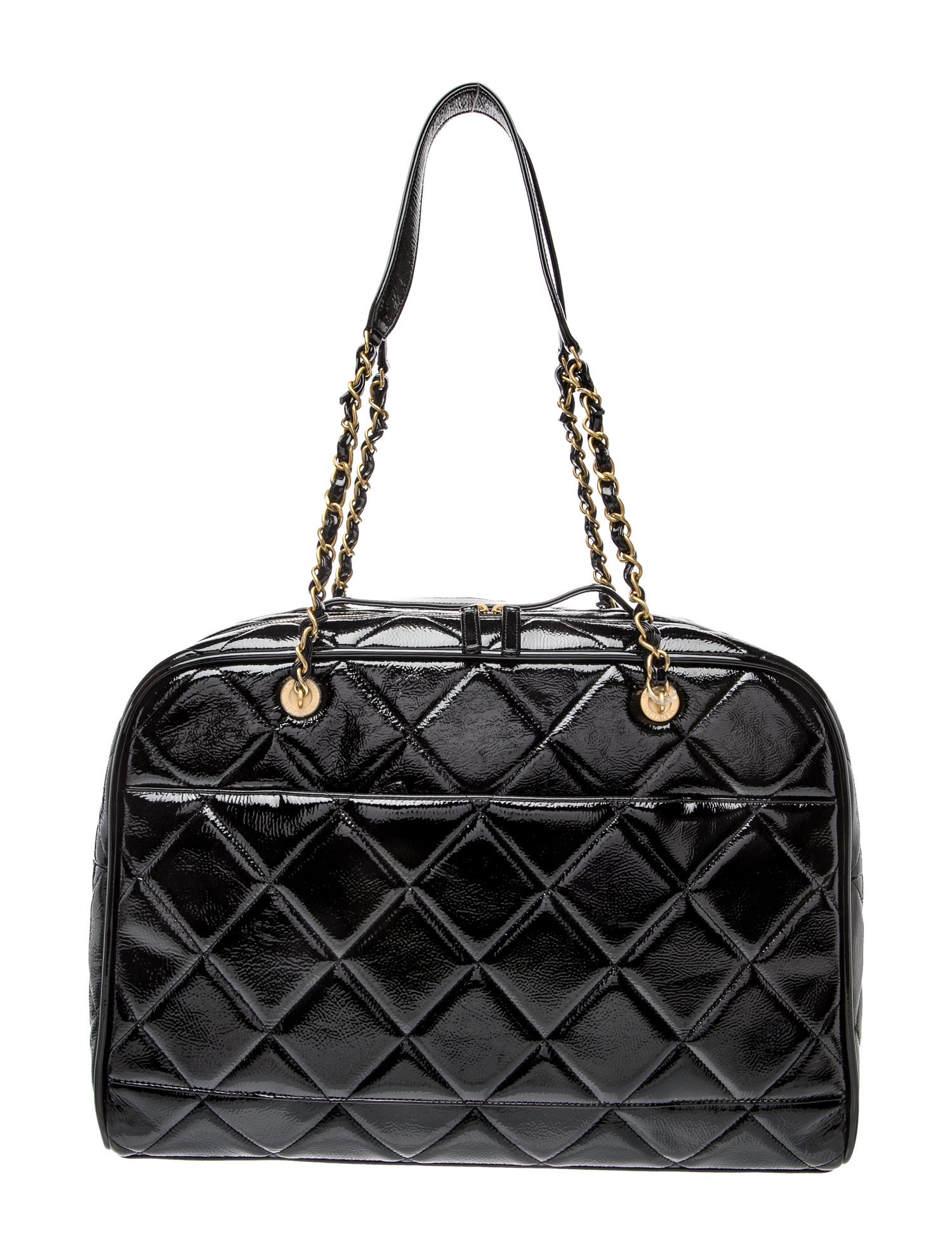 Chanel 2025 Large Métiers d’art Patent Travel Bowling Bag