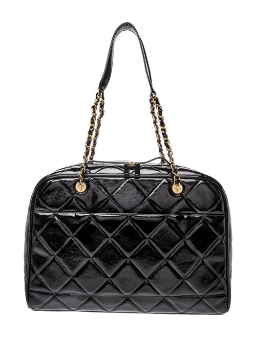 Chanel 2025 Large Métiers d’art Patent Travel Bowling Bag