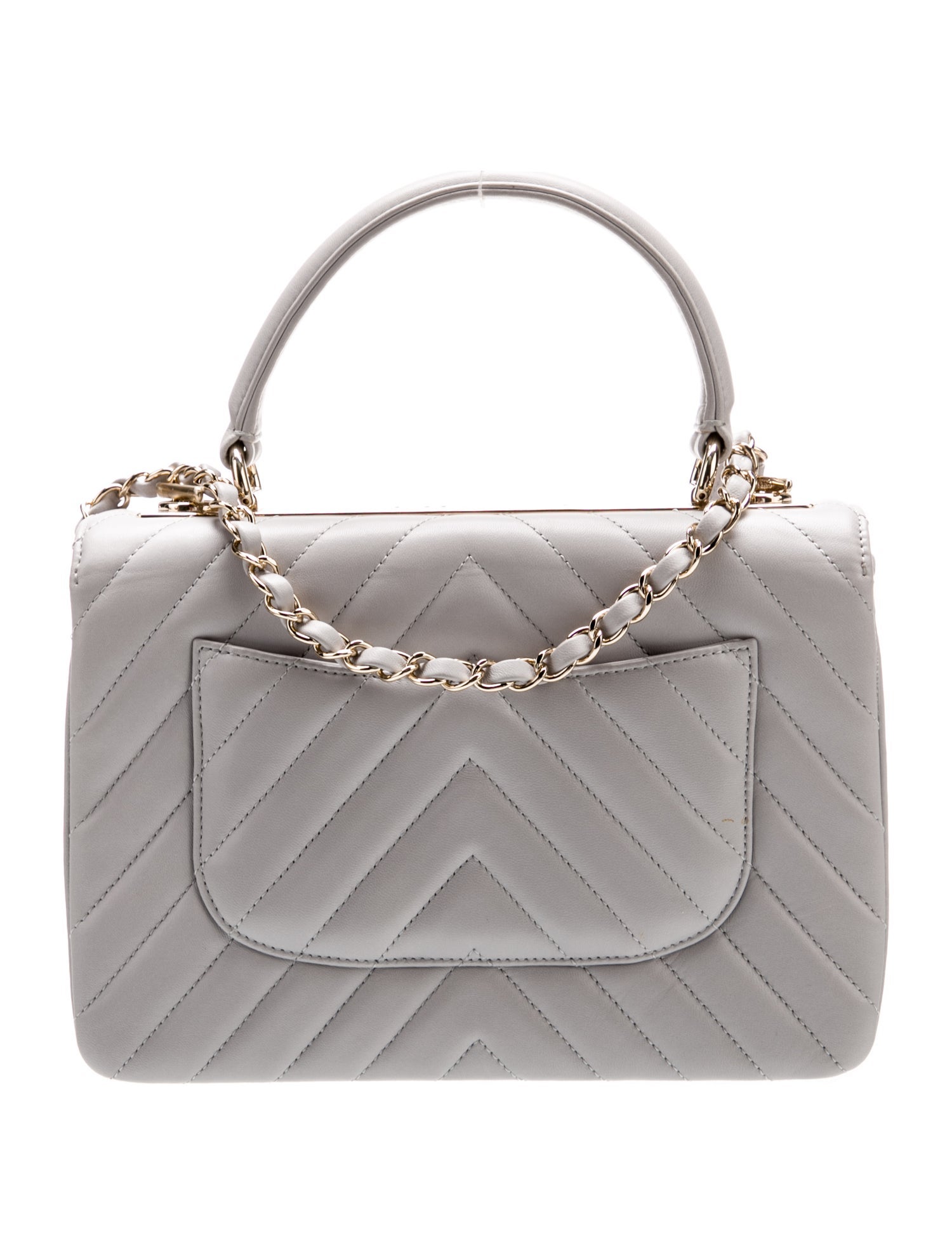 Chanel Small Chevron Trendy Handle Bag