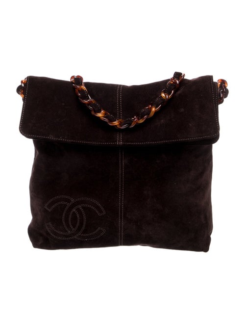 Chanel Suede CC Hobo