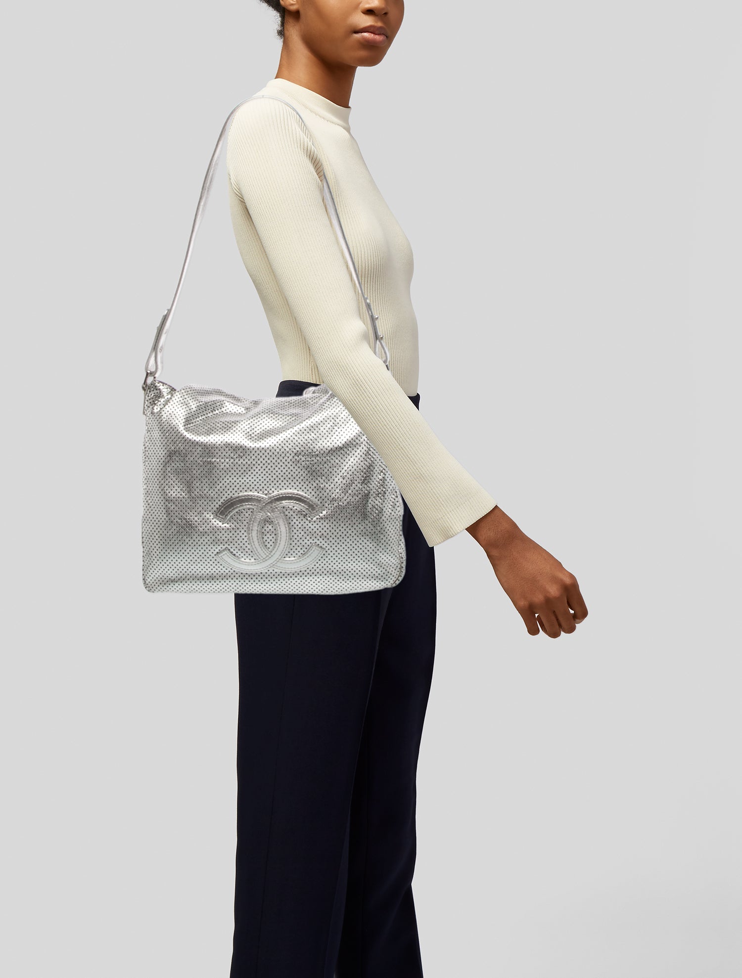 Chanel Perforated Rodeo Drive Hobo