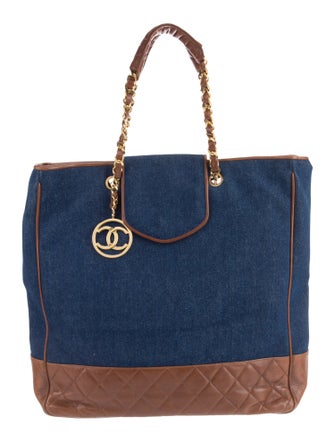 Chanel Denim Chain Tote