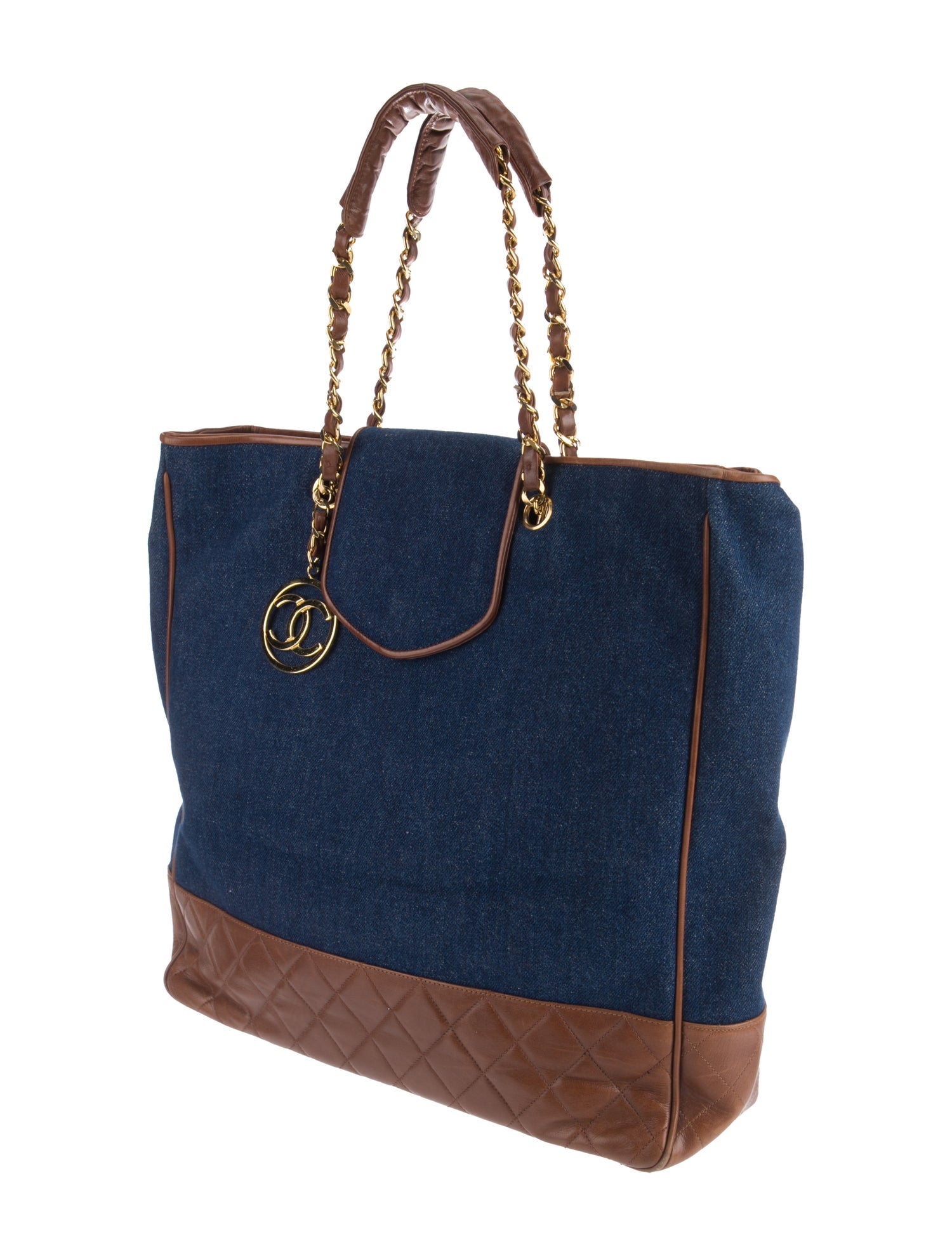 Chanel Denim Chain Tote