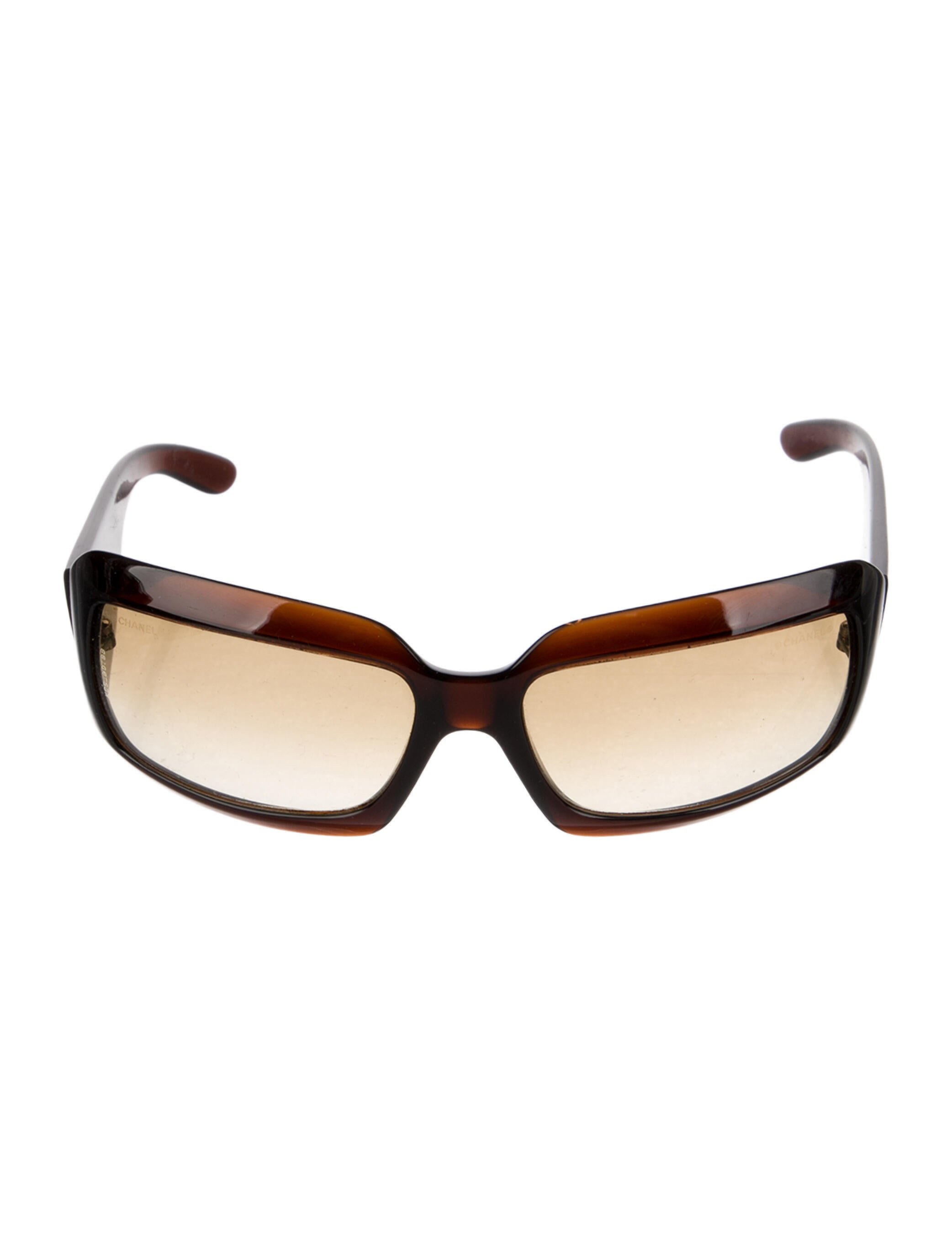 Chanel Interlocking CC Logo Shield Sunglasses