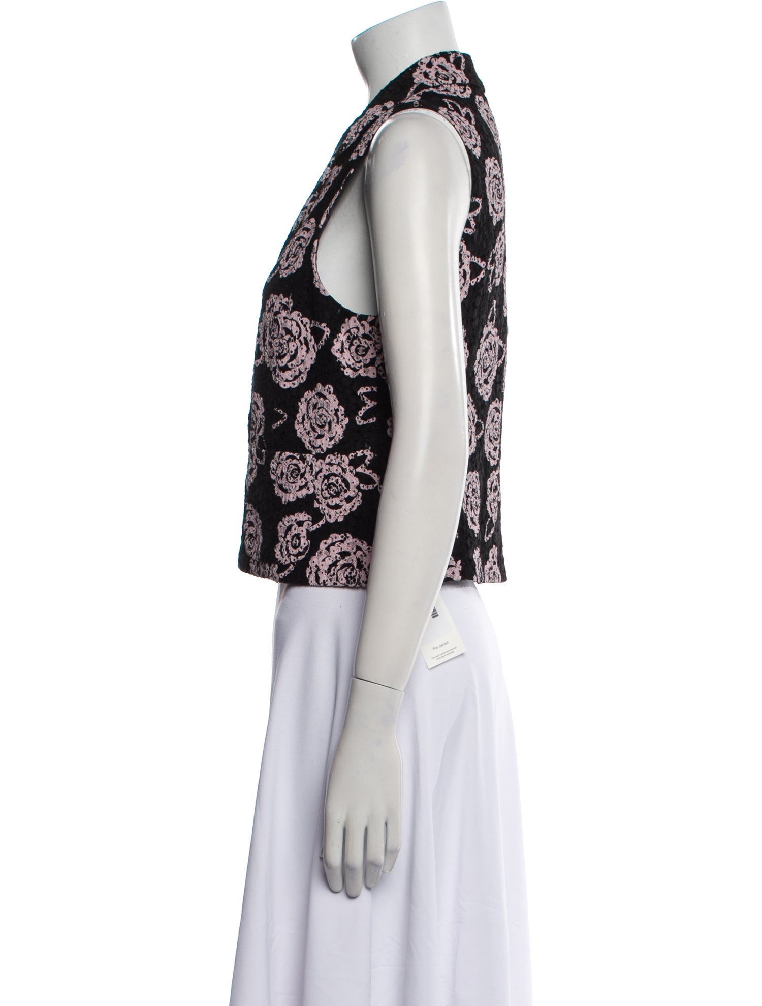 Chanel 2023 Floral Print Crop Top