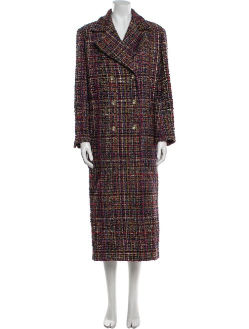 Chanel 2021 Plaid Print Peacoat