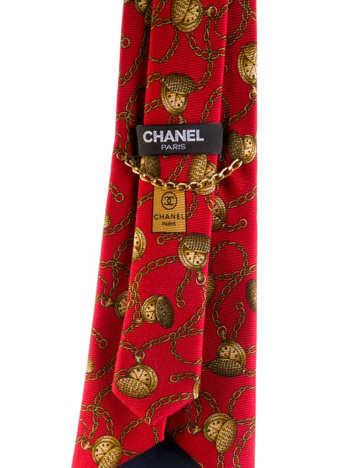 Chanel Silk Pattern Tie