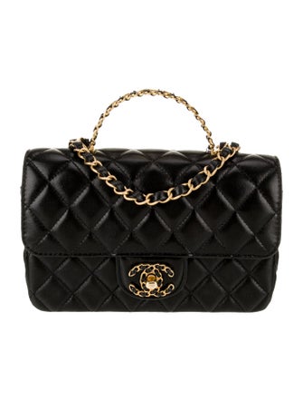 Chanel 2024 Rectangular Mini Strass On Top Flap Bag