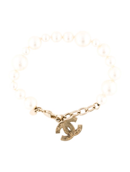 Chanel Faux Pearl Bead Bracelet