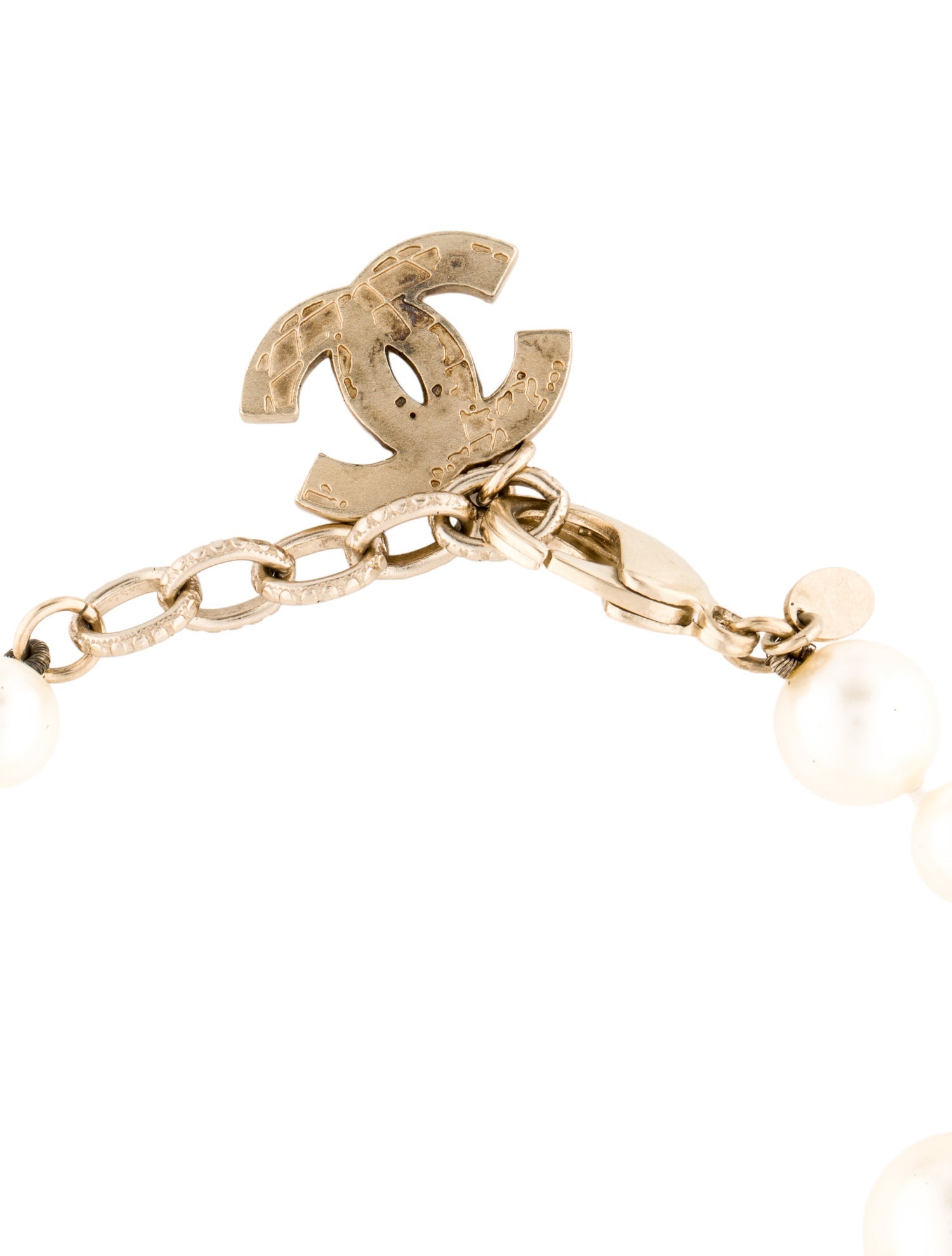 Chanel Faux Pearl Bead Bracelet