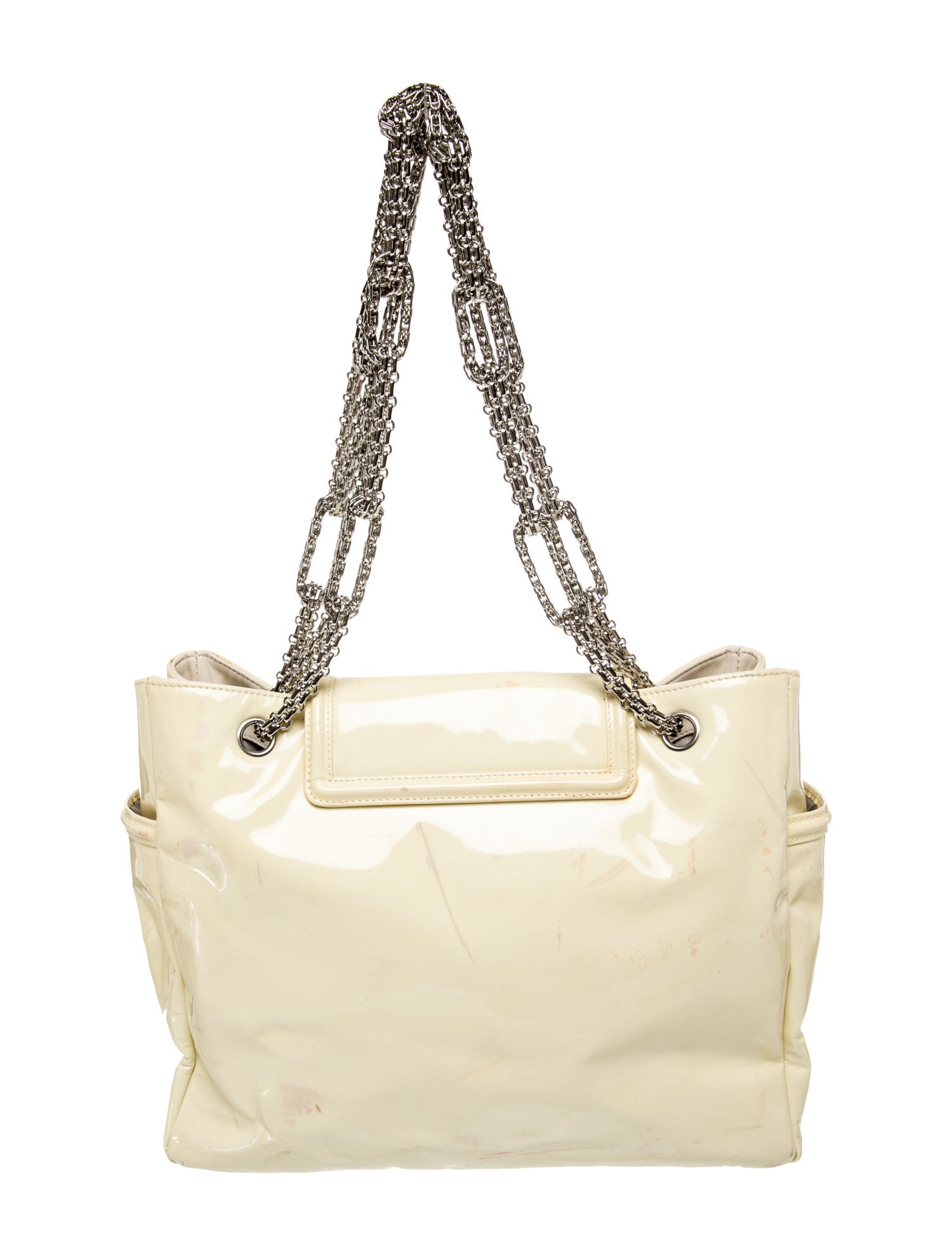 Chanel Patent Mademoiselle Lock Bijoux Chain Flap Bag