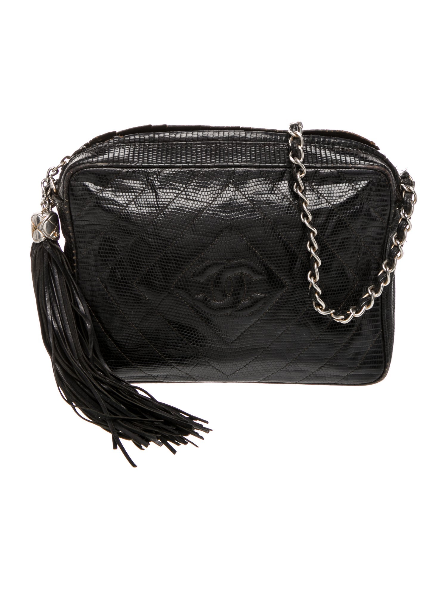 Chanel Vintage Lizard Camera Bag