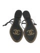 Chanel Interlocking CC Logo PVC T-Strap Sandals