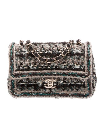 Chanel Paris-Hamburg Fantasy Tweed Rectangular Mini Single Flap Bag