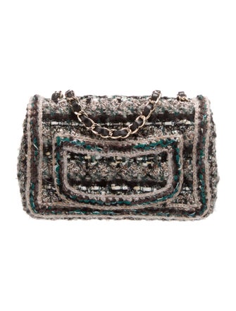 Chanel Paris-Hamburg Fantasy Tweed Rectangular Mini Single Flap Bag