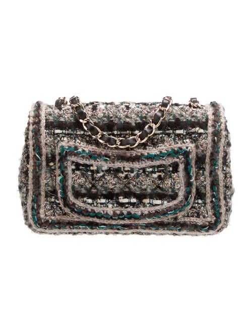 Chanel Paris-Hamburg Fantasy Tweed Rectangular Mini Single Flap Bag