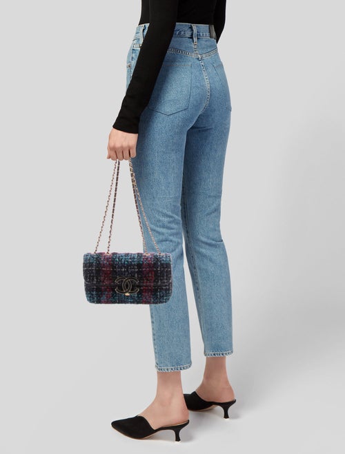 Chanel Quilted Enamel CC Double Flap Bag