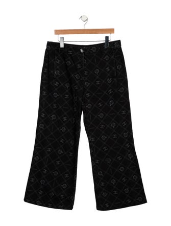 Chanel Mid-Rise Wide Leg Jeans