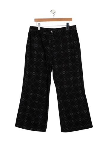 Chanel Jeans Mid-Rise Wide Leg Us12, Fr44 | XL