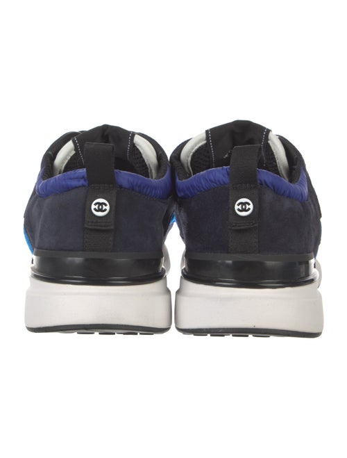 Chanel Interlocking CC Logo Suede Sneakers