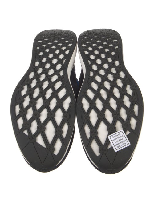 Chanel Interlocking CC Logo Suede Sneakers