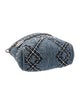 Chanel 2024 Denim Stitched Quilted Mini Chanel 22 Hobo